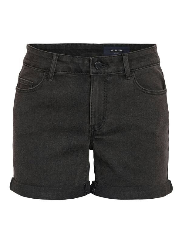 Noisy May Short - NMDEBBY NW SLIM SHORTS VI519BL NOOS - XS bis S - für Damen - Größe XS - schwarz von Noisy May