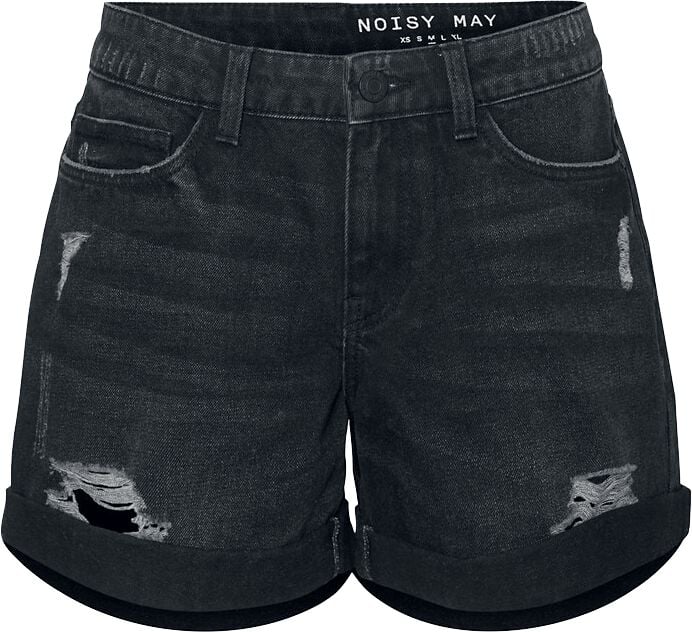 Noisy May Short - NMSmiley Destroy Shorts - XS bis XL - für Damen - Größe XS - schwarz Noisy May Short - NMSmiley Destroy Shorts - XS bis XL - für Damen - Größe XS - schwarz von Noisy May