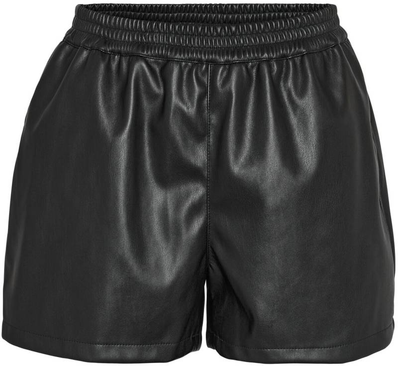 Noisy May Short - NMandy PU HW Shorts WVN  NOOS - S - für Damen - Größe S - schwarz von Noisy May