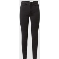 Noisy May Skinny Fit Jeans mit Viskose-Anteil Modell 'Callie' in Anthrazit, Größe 28/32 von Noisy May