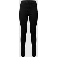 Noisy May Skinny Fit Jeggings mit Label-Patch in Black, Größe 26/32 von Noisy May