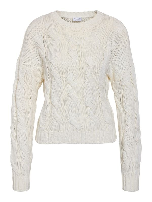 Noisy May Strickpullover - NMDARA L/S HIGH NECK KNIT FWD NOOS - XS bis XL - für Damen - Größe XS - grau von Noisy May