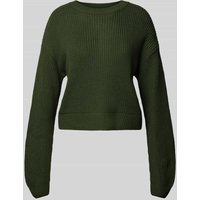 Noisy May Strickpullover mit Rundhalsausschnitt Modell 'MAYSA' in Dunkelgruen, Größe XL von Noisy May
