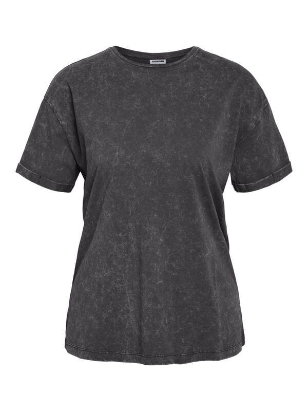 Noisy May T-Shirt - NMBRANDY WASHED S/S TOP JRS NOOS - XS bis M - für Damen - Größe XS - schwarz von Noisy May