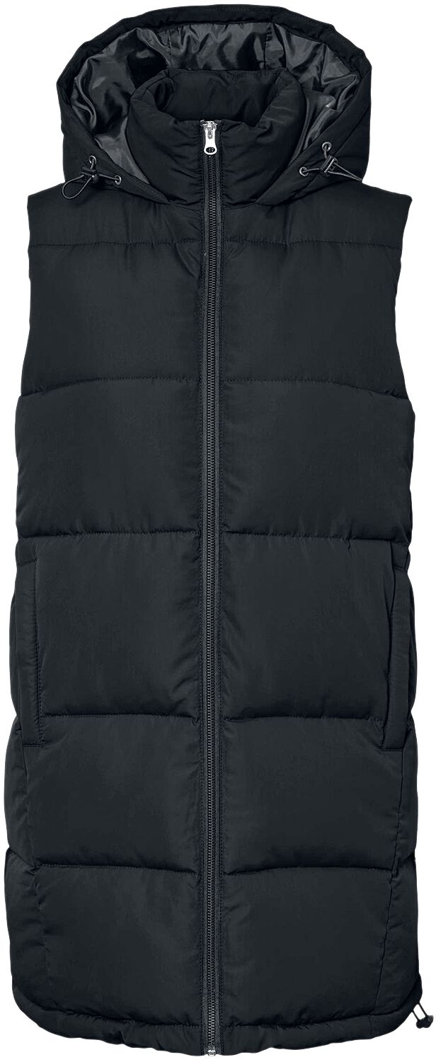 Noisy May Weste - NMAurora Hood Vest - XS bis L - für Damen - Größe L - schwarz von Noisy May