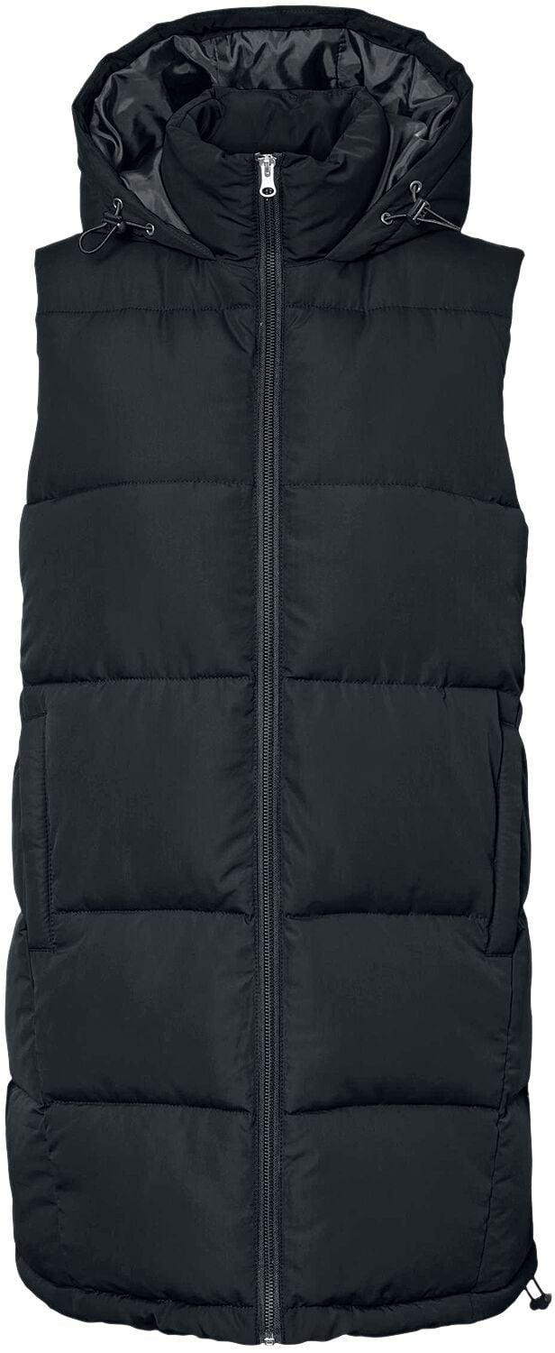 Noisy May Weste - NMAurora Hood Vest - XS bis XL - für Damen - Größe M - schwarz von Noisy May