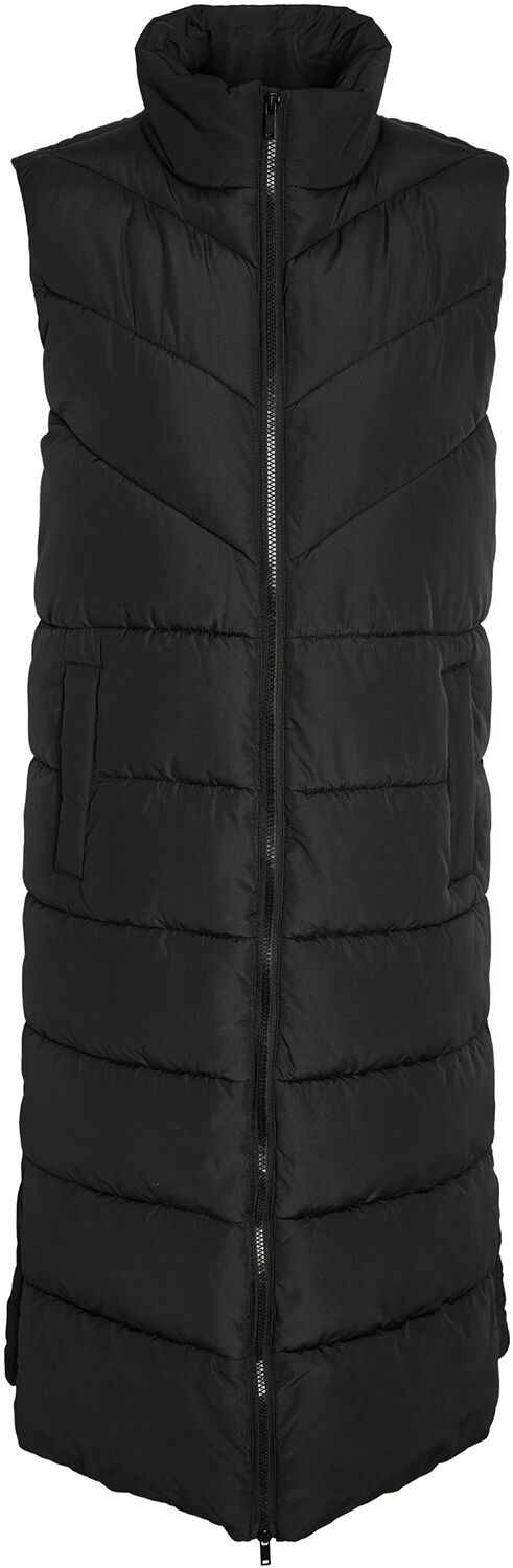 Noisy May Weste - NMDalcon X-Long Vest FWD - XS bis L - für Damen - Größe XS - schwarz von Noisy May