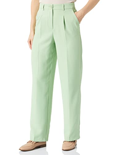 Noisy may A/S Damen Nmdrewie Hw Straight Pants Ko Noos Hose, Quiet Green, L EU von Noisy may