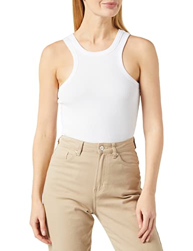 Noisy may Damen Nmmaya S/L Halter Neck Noos Top, Bright White, L EU von Noisy may