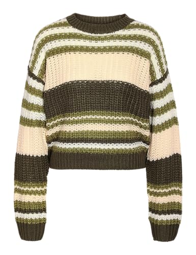 NMCHARLIE L/S O-Neck Stripe Knit NOOS von NOISY MAY