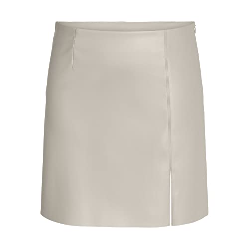 Noisy may Damen Mini Kunstleder Rock High Waist Lederoptik Skirt Kurz Coated Stretch Bleistift NMCLARA von Noisy may