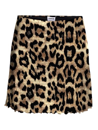 noisy may Damen Nmlesley Nw A-Shape Skirt FWD Lx Rock, Natural/AOP:Leo, XS EU von Noisy may