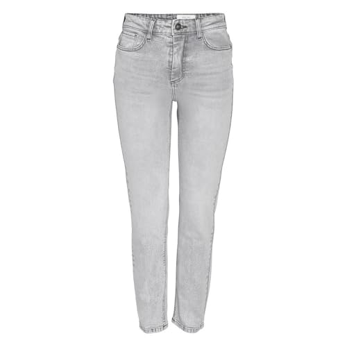 NOISY MAY Damen Nmmoni Hw Straght ANK Az277lg Noos Jeanshose, Light Grey Denim, 25W / 30L EU von Noisy may