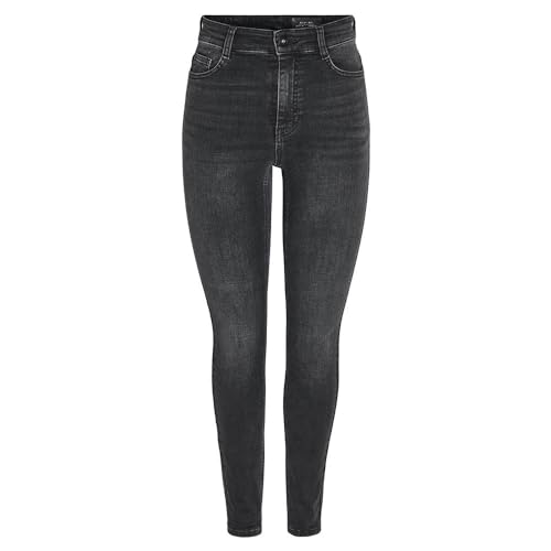 NOISY MAY Damen Nmsatty Hw Az346mg Noos Skinny-fit-Jeans, Medium Grey Denim, 29W / 34L EU von Noisy may