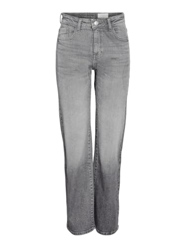 NOISY MAY Damen Nmyolanda Nw Wide Jeans Az371dg FWD Noos Hose, Dark Grey Denim, 27W / 30L EU NOISY MAY Damen Nmyolanda Nw Wide Jeans Az371dg FWD Noos Hose, Dark Grey Denim, 27W / 30L EU von Noisy may