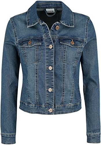 Noisy may Damen Kurze Jeansjacke Basic Denim Übergangsjacke Stoned Washed Jacket NMDEBRA von NOISY MAY
