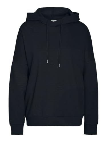 NOISY MAY Damen NMALDEN L/S Loose Hoodie JRS NOOS Kapuzenpullover, Black, S von Noisy may