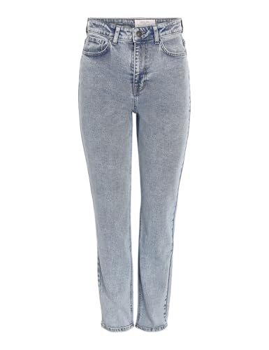 NOISY MAY Damen NMDAISY HW MOM FIT Jean AZ393LB FWD NOOS Jeanshose, Light Blue Denim, 26W x 30L von Noisy may