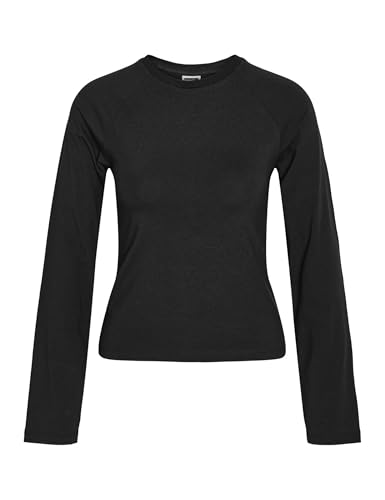 NOISY MAY Damen NMKATINKA L/S Raglan TOP FWD JRS NOOS Langarmshirt, Black, Small von Noisy may