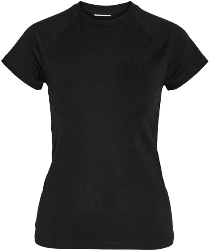 NOISY MAY Damen NMKATINKA S/S Raglan TOP FWD JRS NOOS T-Shirt, Black, X-Large von Noisy may