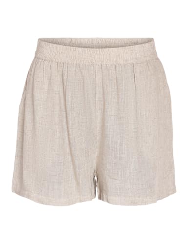 NOISY MAY Damen NMLEILANI HW WVN NOOS Shorts, Natural, X-Small von Noisy may