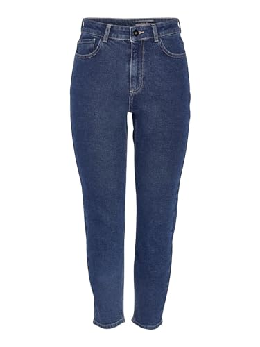 NOISY MAY Damen NMMONI HW ANK Jeans AZ365DB NOOS Jeanshose, Dark Blue Denim, 29 W/30 L von Noisy may