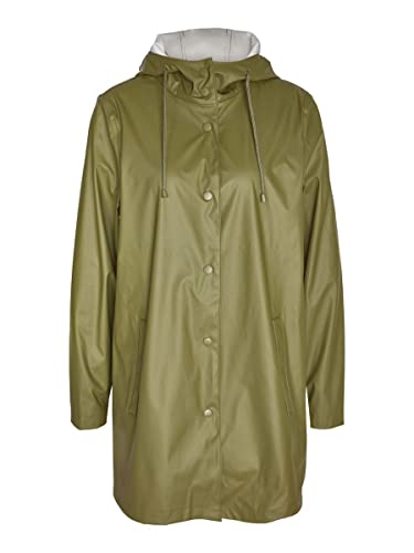 NOISY MAY Damen NMSKY L/S A-LINE Raincoat NOOS Regenmantel, Kalamata, L von NOISY MAY