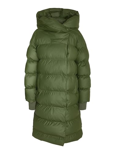 NOISY MAY NMSKY L/S LONG COATED JACKET NOOS Frauen Winterjacke grün S von NOISY MAY
