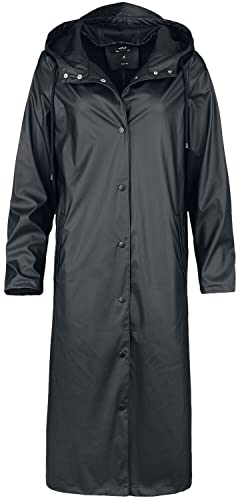 NOISY MAY Damen NMSKY L/S X-Long A-LINE Raincoat NOOS Regenmantel, Black, l von Noisy may