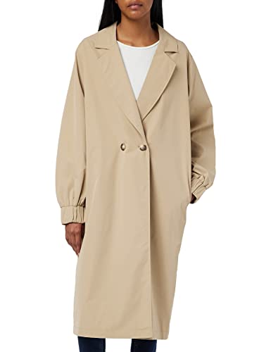 NOISY MAY Damen NMSOFFY LS Trenchcoat NOOS Mantel, Nomad/Detail:DTM Lining, XS von Noisy may