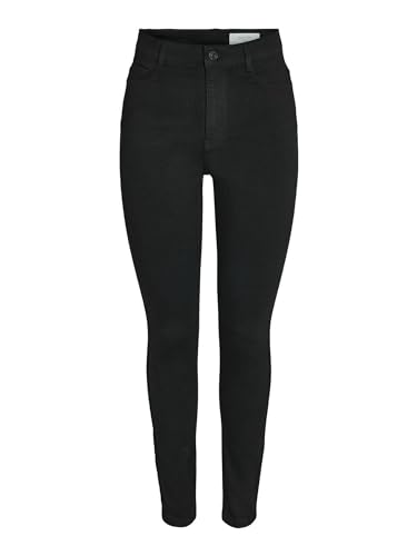 NOISY MAY Damen NMSOLLY HW VI412BL NOOS Skinny-fit-Jeans, Black, 27W x 32L von Noisy may