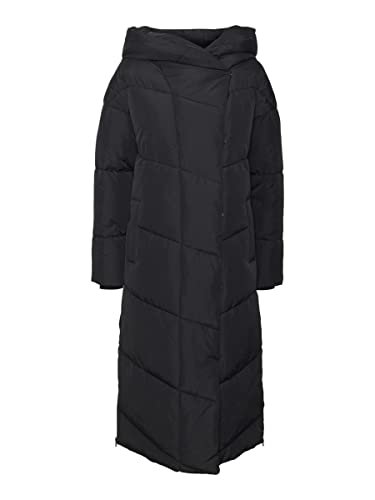 NOISY MAY Damen NMTALLY L/S X-Long Zip Jacket NOOS Daunenmantel, Black/Detail:DTM Lining, XS von Noisy may