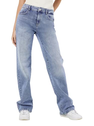 NOISY MAY Damen NMYOLANDA NW Wide AZ236LB NOOS Jeans, Light Blue Denim, 27 W/34 L NOISY MAY Damen NMYOLANDA NW Wide AZ236LB NOOS Jeans, Light Blue Denim, 27 W/34 L von Noisy may