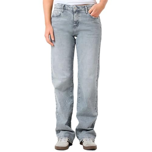 NOISY MAY Damen Nmyolanda Nw Wide Jeans Az277lg FWD Noos Hose, Light Grey Denim, 25W / 32L EU NOISY MAY Damen Nmyolanda Nw Wide Jeans Az277lg FWD Noos Hose, Light Grey Denim, 25W / 32L EU von Noisy may