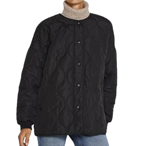 NOISY MAY Feline Quilted Jacke, für Damen, Schwarz, Schwarz , 38 von Noisy may