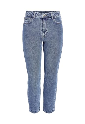 Noisy may Damen Ankle Jeans Lockere Slim Fit Denim Hose High Waist NMMONI, Farben:Blau, Größe:25W / 30L, Beinlänge:L30 von Noisy may