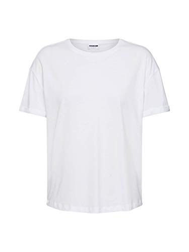 Noisy May Damen 27010978 T-Shirt, Weiß Bright White, 38 (Herstellergröße: M) von Noisy may