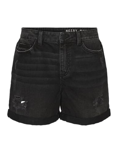 Noisy May NOS DE Damen NMSMILEY NW Dest VI061BL BG NOOS Shorts, Black Denim, XS von Noisy may