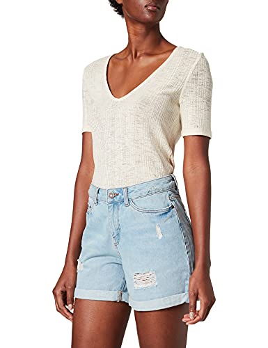 Noisy May NOS DE Damen NMSMILEY NW Dest VI062LB BG NOOS Shorts, Light Blue Denim, XS von Noisy may