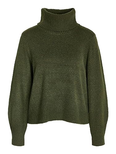 Noisy may Basic Strickpullover Rollkragen Loose Fit Langarm Shirt Rippbündchen Sweater Oberteil NMFRIVA von Noisy may