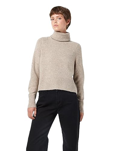 Noisy may Basic Strickpullover Rollkragen Loose Fit Langarm Shirt Rippbündchen Sweater Oberteil NMFRIVA von Noisy may