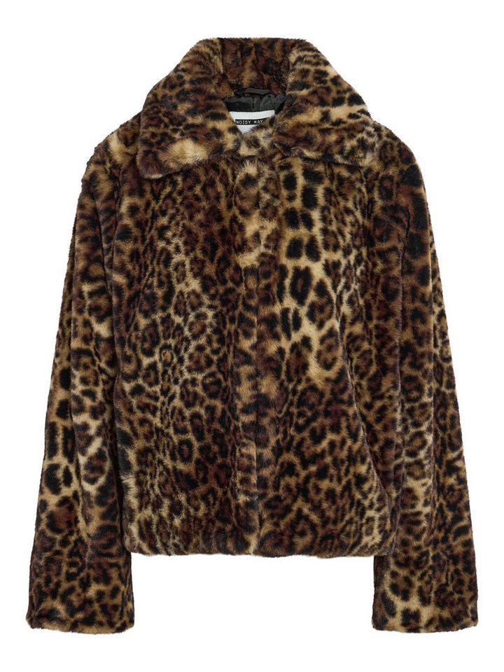 Noisy may Blouson Luxuriöses Leopardenmuster für jeden Anlass (1-St) NMEVE LEO FUR JACKET von Noisy may