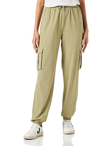 Noisy may Damen Cargo Pants High Waist Stoffhose Tapered Relaxed Fit Paperbag Hose Stretch NMKIRBY von NOISY MAY