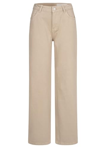 Noisy may Damen Jeans Hose mit 5-Pockets u. weitem Bein Irish Cream hell braun von NOISY MAY