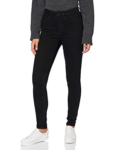 Noisy may Damen Nmcallie Chic Hw Jeans Vi071bl Bg Noos Hose, Schwarz, 25W / 30L EU von Noisy may