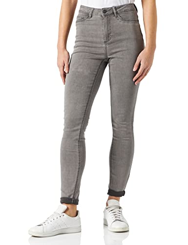 Noisy may Damen Nmcallie Hw Skinny Vi216lg Noos Jeans, Light Grey Denim, 27W / 32L EU von Noisy may