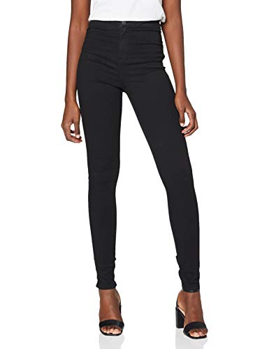 Noisy may Damen Nmella Super Hw Gu304 Jeans, Schwarz, XL EU von Noisy may