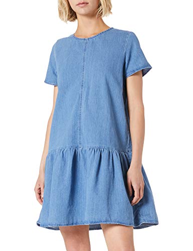 Noisy may Damen NMEMILIA S/S Dress MB BG NOOS Kleid, Medium Blue Denim, M von Noisy may