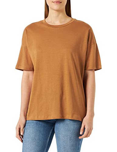 NOISY MAY Damen NMIDA S/S O-Neck TOP FWD NOOS T-Shirt, Chipmunk, M von Noisy may