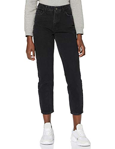 NOISY MAY Damen NMISABEL HW ANKL MOM JNS KI049BL BG NOOS Jeans, Black, 26/32 von Noisy may